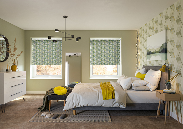 Palm Beach, White - Roller Blind - Image 8